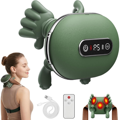 Masajeador eléctrico con calefacción para cuello y hombros