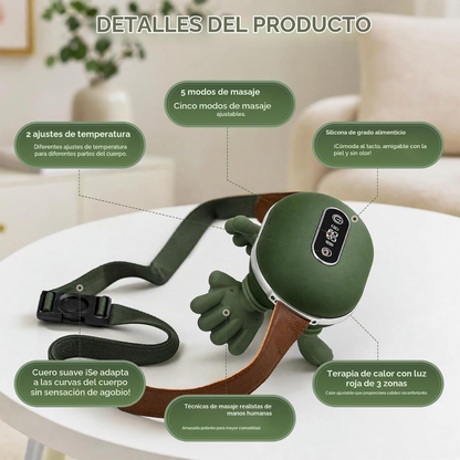Masajeador eléctrico con calefacción para cuello y hombros