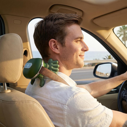 Masajeador eléctrico con calefacción para cuello y hombros